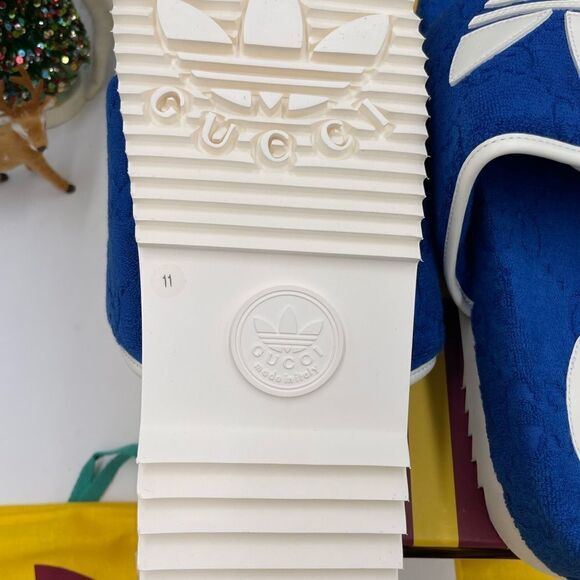 Men’s Gucci X Adidas, slide sandals size 11 made in Italy - Picture 7 of 7